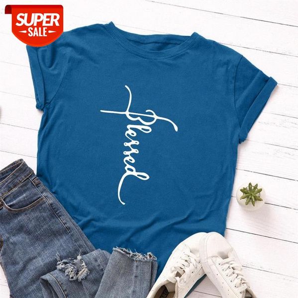 

spot european and american women's loose round neck short-sleeved creative letter t-shirt #aj7q, White