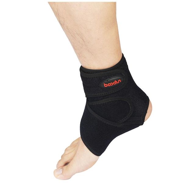 Apoio de tornozelo 1 pc Ginásio de segurança em execução Proteção Pé Badminton Futebol Anti-Srain Comfort Silicone Brace MS103G