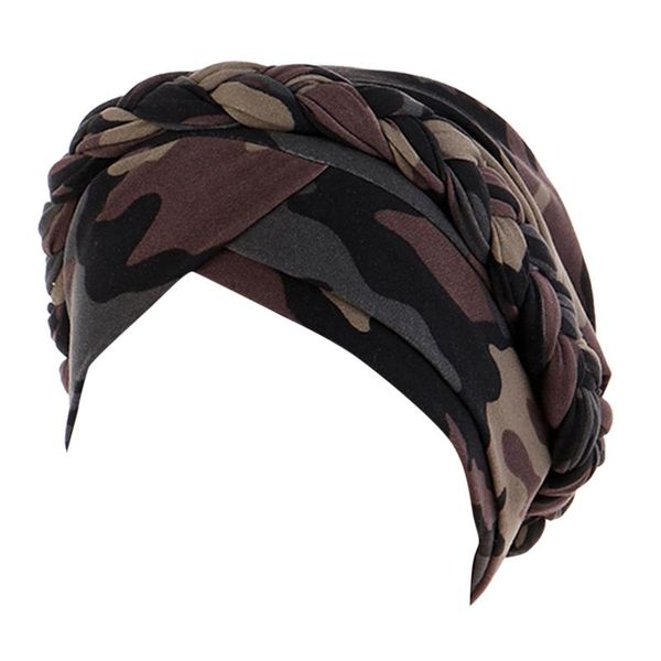 

beanie/skull caps camouflage twisted women's skullies cancer ethnic braid breathable ladies beanies simple western style fashion sport, Blue;gray