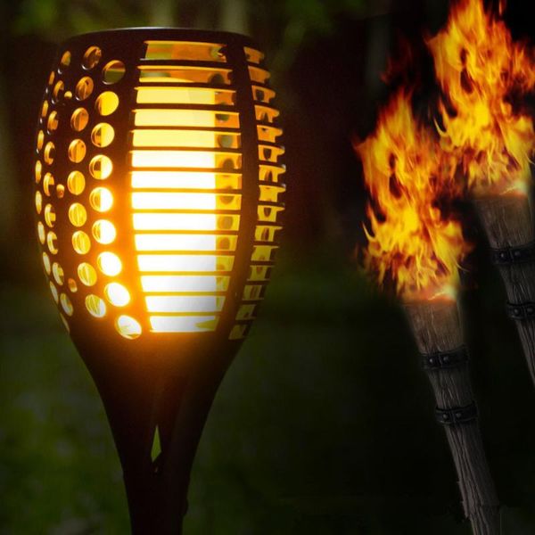 

lawn lamps led lighting garden roadside outdoor landscape courtyard solar flame light control torch to create a romantic atmosphere
