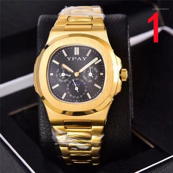 

wristwatches a119 + luxury watch men's advanced automatic mechanical movement swimming 316 stainless steel strap, Slivery;brown