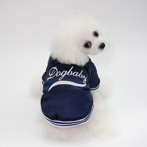 

dog apparel pet warm baseball cotton-padded clothes autumn and winter