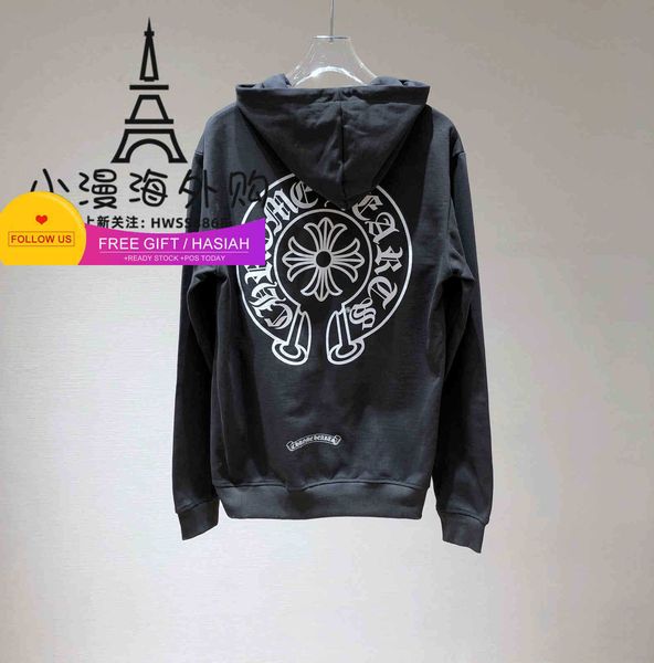 

/ crosin 20 new washed cement grey fashion hoodie ch pullover long sleeve, Black