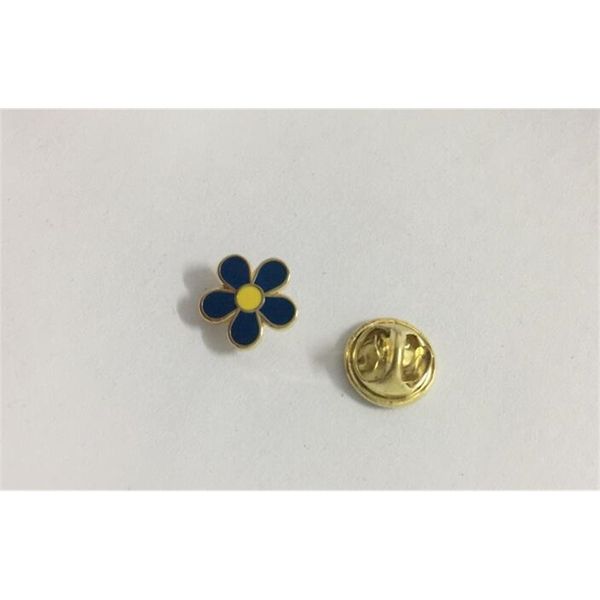 

10pcs masonic forget-me-not lapel pin, masonry gift, flower pin, Gray