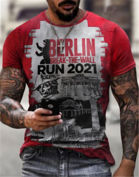 

2021 new 3d personalized printing fashion trend boys' lightweight breathable short sve t-shirt kpc5, White;black