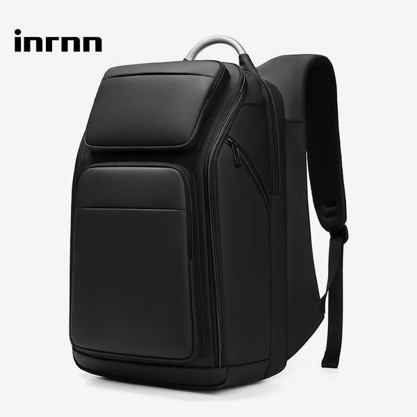 

backpack inrnn large capacity men 17 inch lapbackpacks quality male usb charging travel bag waterproof multi pocket