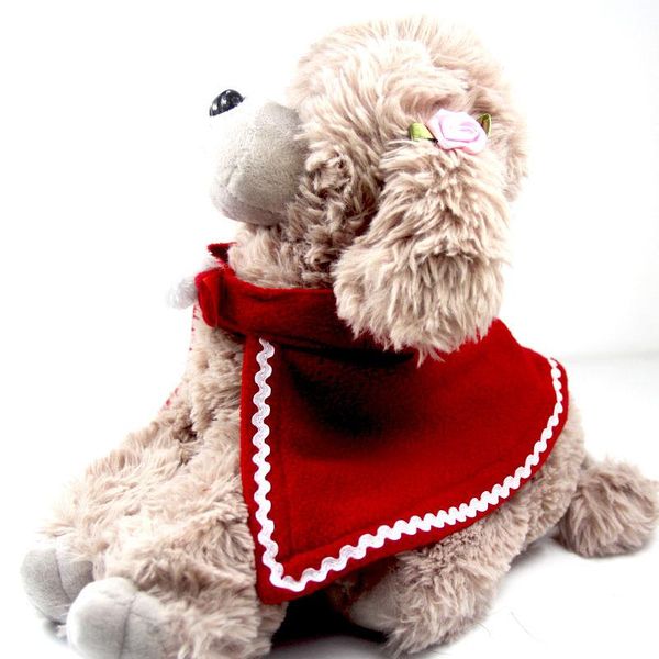 

dog apparel 2021 red christmas pet cape cloak vest with hook and loop adjustable cat universal accessories