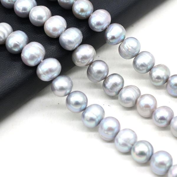 

other natural freshwater grey pearl oval spacer loose beads for jewelry making diy charm bracelet necklace earring accessories 10-11mm