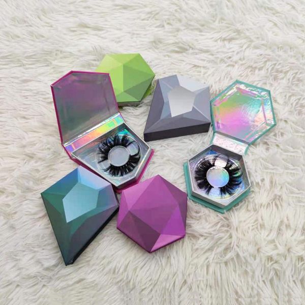 

false eyelashes lashes package boxes case wholesale diamond packaging with tray bulk add logo pack vendors