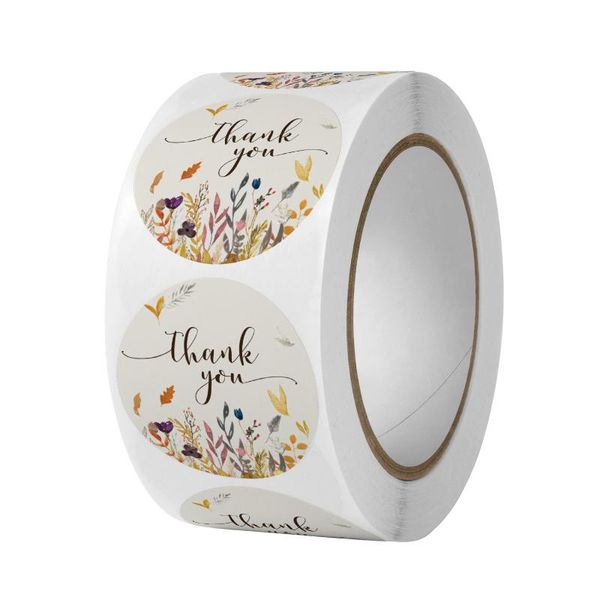 

window stickers gift sealing cute flower thank you design diary scrapbooking wedding birthday decorations labels 500pcs