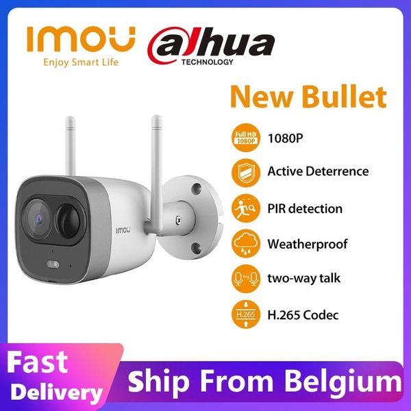 

imou 1080p wifi camera dual antenna outdoor ip67 weatherproof mic speaker exterieur pir detection alarm ip cameras