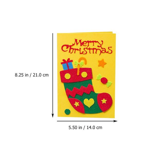 

greeting cards 5pcs xmas diy material kit kid set(mixed style)