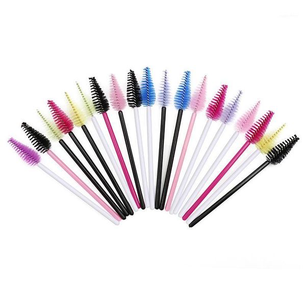 

50pcs eyelash brushes makeup disposable mascara wands applicator spoolers eye lashes cosmetic brush tools1