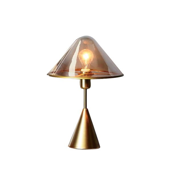 

modern creative led table lamp designer amber/clear lampshade nordic simple model room bedroom study art decor metal desk lights lamps