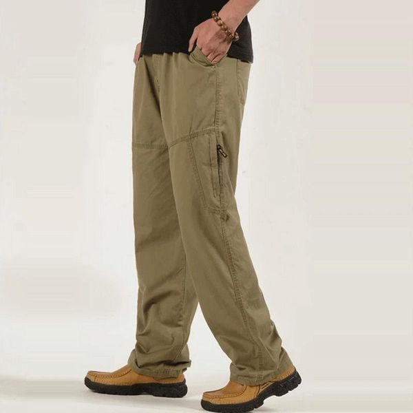 

men's pants cargo trousers for men sweatpants 2021 clothing sports military style mens full joggers 6xl, Black
