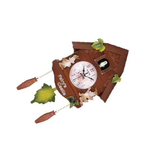 

silent decorative wall clock telling time hanging ornament for bedroom living-room bar without battery - white rabb clocks