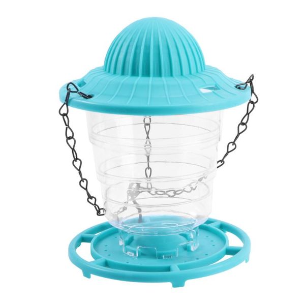 

other bird supplies 1pc practical birds food feeding bowl durable outdoor feeder pendant sky-blue