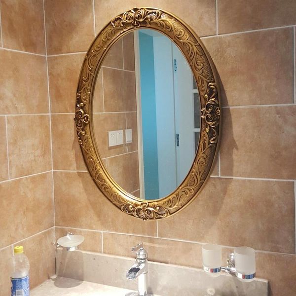 

mirrors 61.5cmx81cm retro american oval european hanging wall bathroom mirror decoration hand toilet