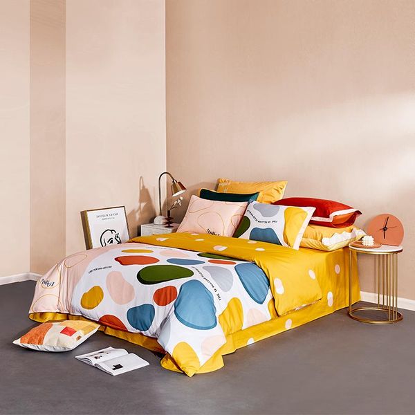 

bedding sets nordic twin set comforte sheets pillowcases soft kids cotton cute juego de cama home textile de50sjt