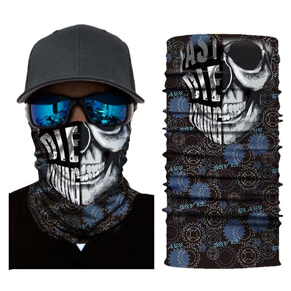 

sports 3d digital printing witch sunscreen versatile seamless headscarf neck mask