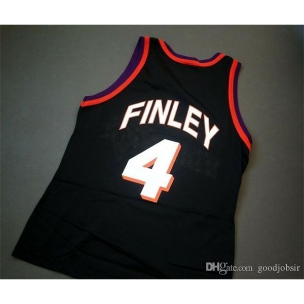 

001custom men youth women vintage michael finley vintage champion college basketball jersey size s-4xl or custom any name or number jersey, Black