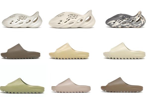 

2021 designer fashion slide slippers foam runner sand mxt moon gray ararat g55495 resin desert brown bone men women sandals oz2k zly, Black