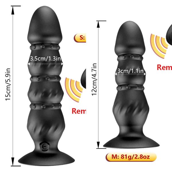 NXY Vibratoren Anal Plug Männlichen Prostata-massagegerät Dildo Für Frauen Vagina Stimulator Fernbedienung Vibrator Sex Spielzeug Erwachsene 1119