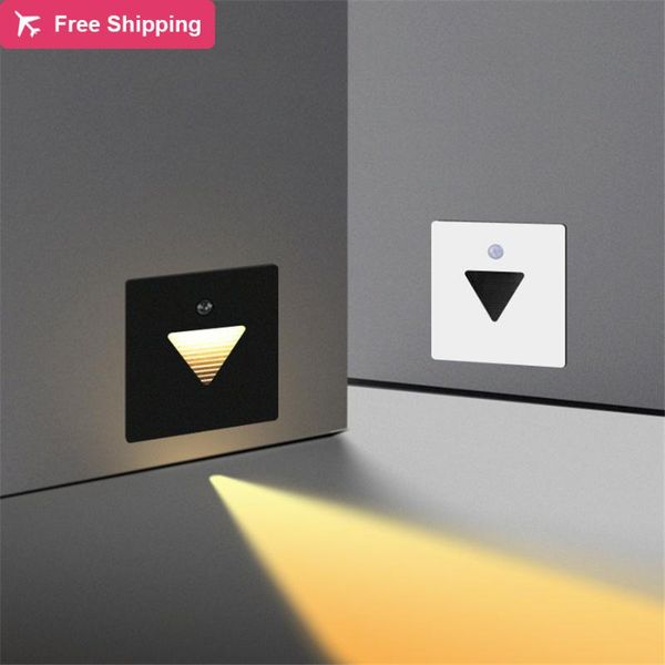 

outdoor wall lamps 10pc led step light 3w waterproof corner indoor recessed stair footlight pathway stairway night
