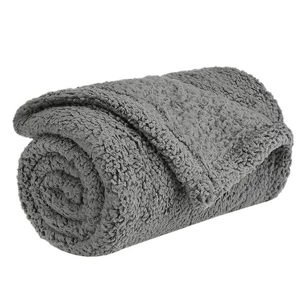 

dog apparel premium fluffy fleece blanket, soft and warm pet throw for dogs & cats