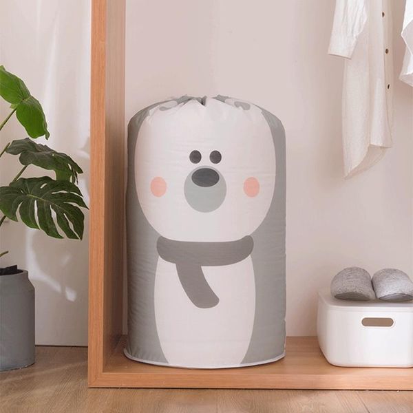 

storage bags collapsible bear bag toys quilt blanket bed cover container large capacity wardrobe clothes organizer