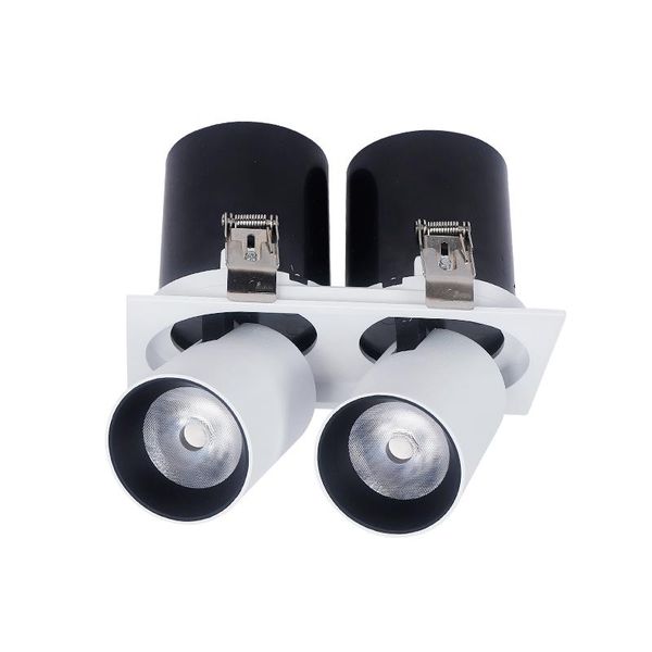 

downlights dimmable vertical stretch cob ceiling downlights12w 20w 24w 40wac85-265v embedded 360degree rotation led downlight home lighting