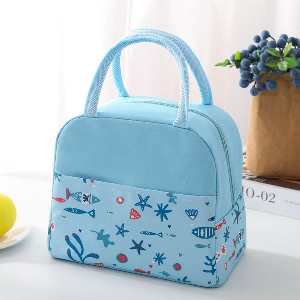 

storage bags oxford lunch bag cooler tote portable insulated box thermal cold food container school picnic for men women kids travel lunchbo