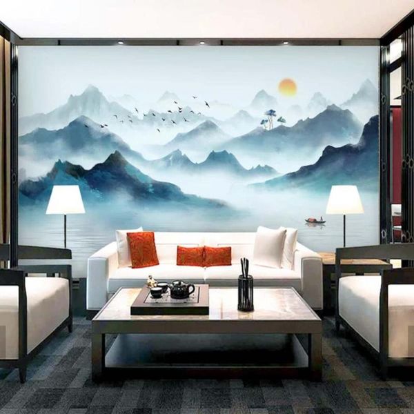 

wallpapers 3d po wallpaper mural chinese style mountain water for living room bedroom home wall decor custom any size murals