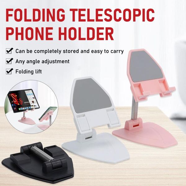 

lazy phone holder folding deskgps tablet stand universal scalable retractable selfie mount movie learning cell mounts & holde holders