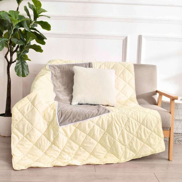 

pillow quilt linen pillow case thickened mattress sofa dual purpose