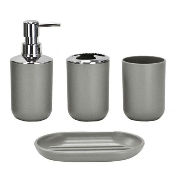 

bath accessory set 4pcs el gift space saving easy clean soap dish tumbler shower toothbrush holder home bathroom accessories anti slip