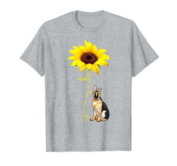 

you are my sunshine sunflower german shepherd mom shirt t-shirt, White;black