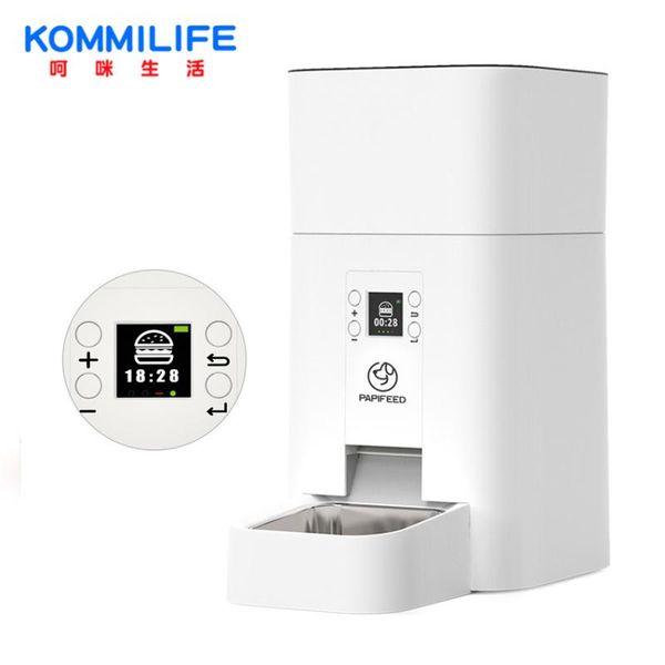 

cross border color screen pet intelligent feeder cat bowls & feeders