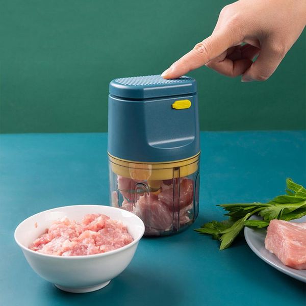 

blender 200/300ml electric garlic masher mini sturdy press mincer vegetable chili meat grinder usb wireless food chopper kitchen tools