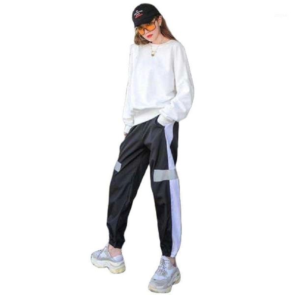 

plus size tracksuits suit female spring and autumn 2021 casual fashion age reduction trend loose two piece set women, Black