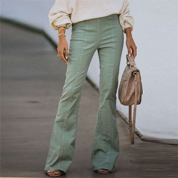 

women's jeans 6t1autumn and winter fashion waist high elastic wide leg pants 78365 ju8e, Blue