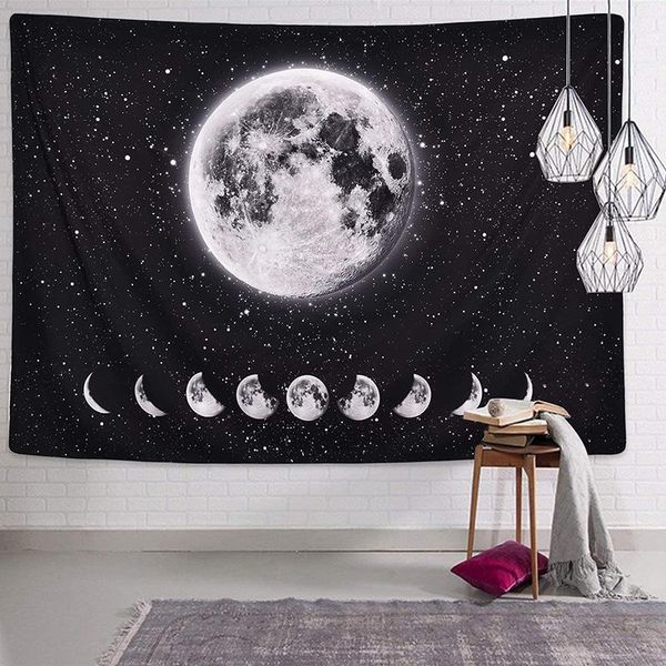 

tapestries the moon tapestry medieval europe divination wall hanging decorations mysterious for bedroom home decoration