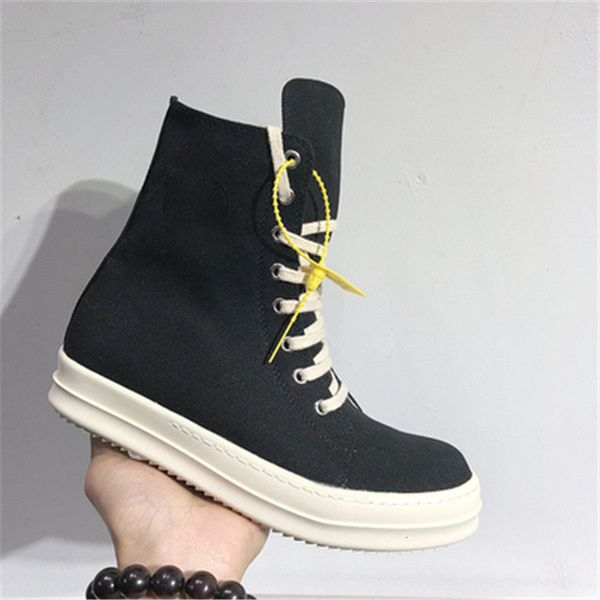 

boots breathable men canvas high male fashion sneakers black lace up shoes 8qbm