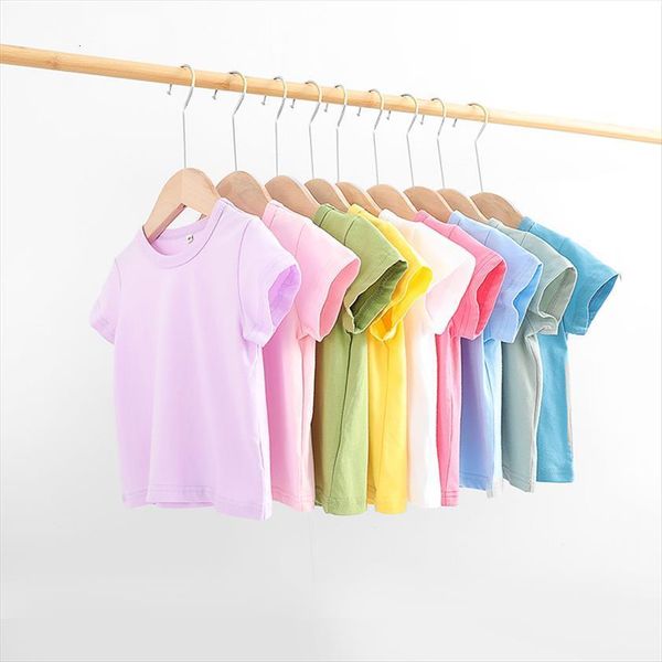 

kids solid t shirt fall clothes for summerboy girl cotton girls 8 to12 drop, Blue