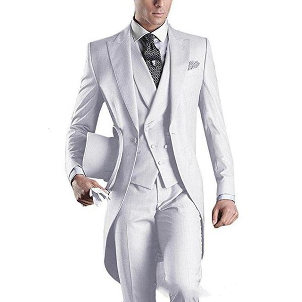 

men's suits & blazers men suit blue-tailcoat-men-party-groomsmen-suits-in-wedding-tuxedos(jacket+pants+tie+vest)terno masculino co, White;black