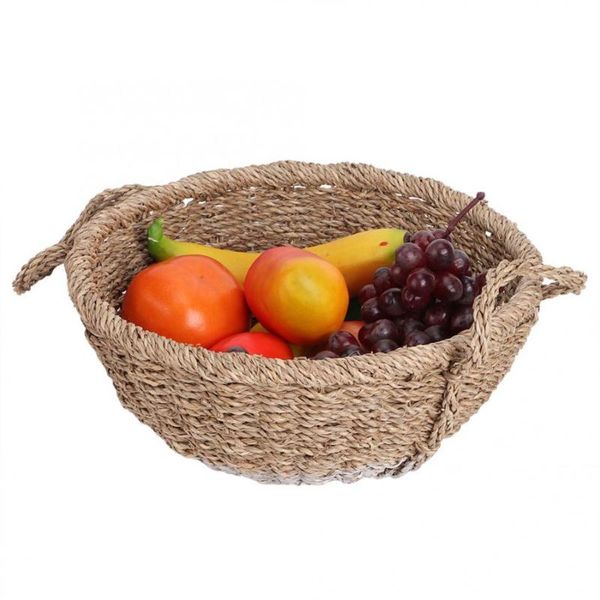 

hanging baskets retro style basket hand made wicker bags woven fruit storage camping shopping hamper with lid picnic food