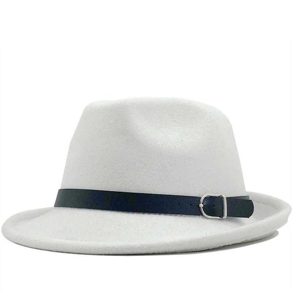 

wide brim hats fashion wool white fedora for men women jazz cap casual sun hat autumn travel billycock, Blue;gray