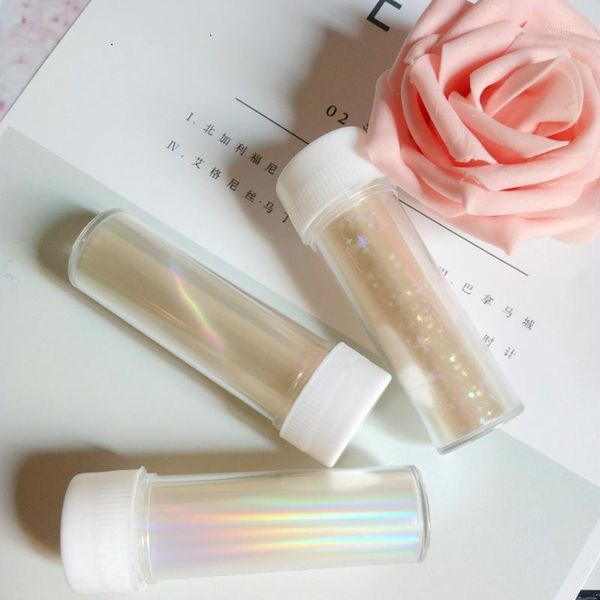 

8cm wide clear holographic nail foil thin transfer sticker for manicure diy art decal salon product1, Black