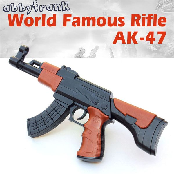 ABBYFRANK 1PCS AK47 Игрушечный пистолет симулятор модели Модель комплект DIY Строительные блоки пластиковые аксессуары для детей головоломки подарок