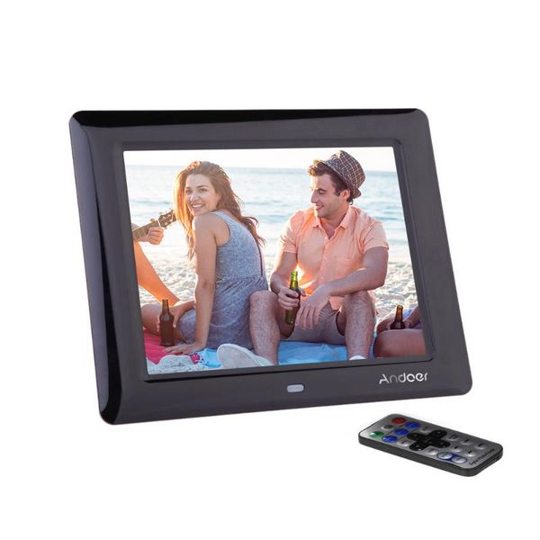 

digital po frames po 8'' hd tft-lcd frame clock mp3 mp4 movie player with remote desktop